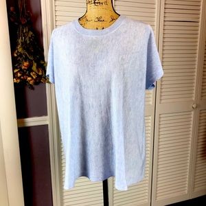 Cremieux lightweight oversized blue top